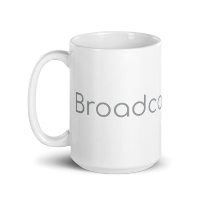 White glossy mug - Broadcast Atlanta - Atlanta photography and video production